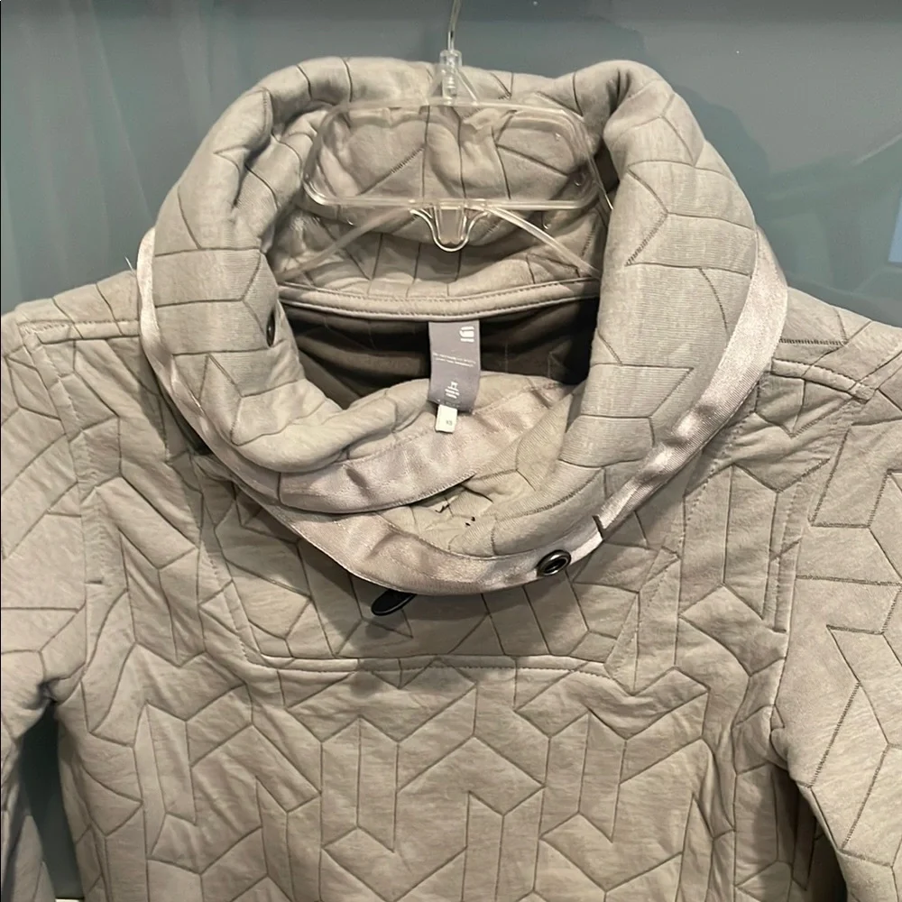 G-Star Gray Cowl Neck sweatshirt pullover Sweater, XS